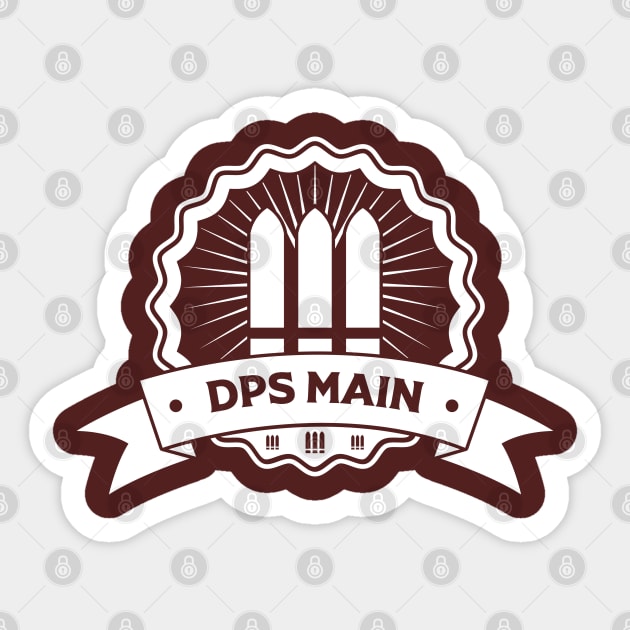 "DPS Main" Gaming Emblem Sticker by EbukaAmadiObi19